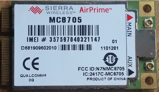 Van de de Modulehoge snelheid van Qualcomm 3G GPS van de de Vierlingband de Module MC8705 van Sierra Wireless USB GPS